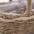 Cesto a barchetta in cordoncino con manico 25X15H10-14/30
