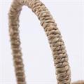 Cesto a barchetta in cordoncino con manico 25X15H10-14/30