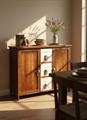 Credenza in legno marrone e bianco 90X30H70 