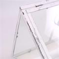 Serra in metallo bianco 35X20H24 