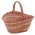 Cesto Nika in vimini rosso 46X34H20-25-40