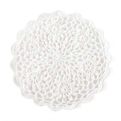 Sottopentola in cotone bianco Ø18 