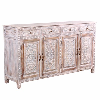 Credenza in mango sbiancata 180X45H100 