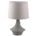 Lampada in ceramica sagomata grigia 30H50 
