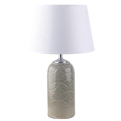 Lampada in ceramica grigia 33H58 