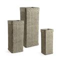 Vaso in fibrocemento 37X37H90 in set di 3 