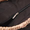 Borsa in fibre naturali in merletto nero 59x22H30/50