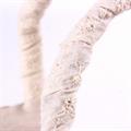 Borsa ovale in fibre naturali con pailettes 54x18H30/43