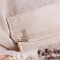 Borsa ovale in fibre naturali con pailettes 54x18H30/43