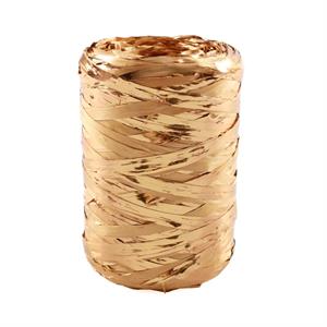 Rocchetto in rafia e PVC oro opaco 200 mt