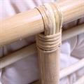 Poltrona rotonda in rattan Papasan con cuscino Ø110 