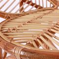 Poltrona a petalo in rattan con cuscino 77x64H91