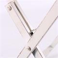 Tavolino pieghevole rettangolare in ferro bianco 57X41H60 