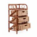 Cassettiera in rattan 41X30H69