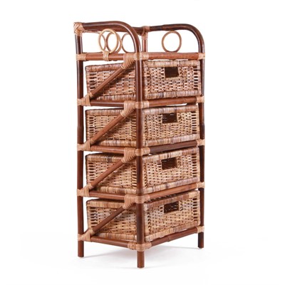Cassettiera in rattan 41X30H86 