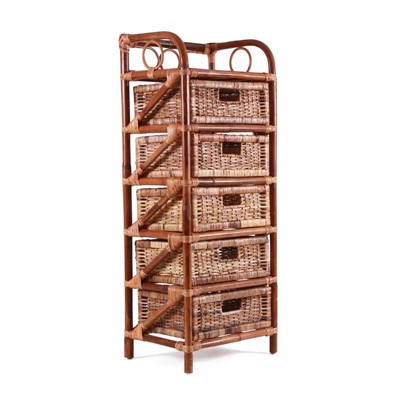 Cassettiera in rattan 41X30H103