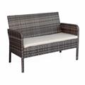 Salotto completo in polirattan Lory - in kit da assemblare
