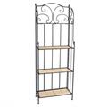 Etagere in ferro e vimini 60X28H165 
