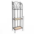 Etagere in ferro e vimini 38X25H122 