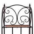 Etagere in ferro e vimini 38X25H122 