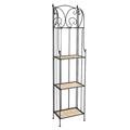 Etagere in ferro e vimini 38X25H162 