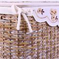 Baule in rattan sbiancato 65X40H42 in set di 3 