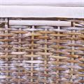 Baule in rattan sbiancato 65X40H42 in set di 3 