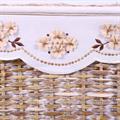 Baule in rattan sbiancato 65X40H42 in set di 3 