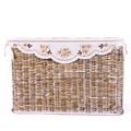 Baule in rattan sbiancato 65X40H42 in set di 3 