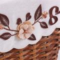 Gettacarta in rattan marrone 25X20H25 
