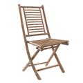 Sedia pieghevole in bambù 60X57H98