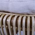 SGABELLO ETHERAL IN RATTAN CON CUSCINO DIAMETRO CM 40 X 42H