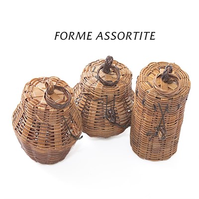 Bomboniera in bambù con coperchio 