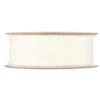 Rocchetto nastro bianco pigalle effetto seta 3,5cmX10mt