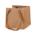 SHOPPER CARTA E PVC AVANA X FIORI 15X15H15 (10XCF) MADE IN ITALY