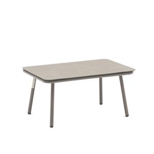 Tavolino in alluminio e ceramica Pula 80X55H40 