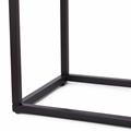 Consolle nera in legno di pino intrecciato e metallo Macao 120X35H82 