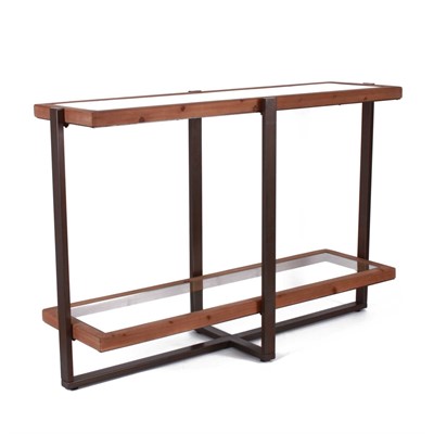 Consolle in legno e ferro Luxor 120X39H80 