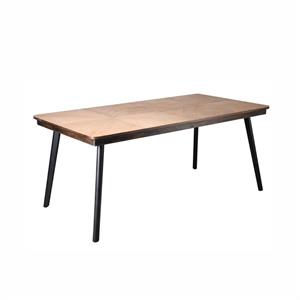 Tavolo da pranzo in legno e metallo 180X90H77 