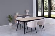 Tavolo da pranzo in legno e ferro Arizona 180X90H77 