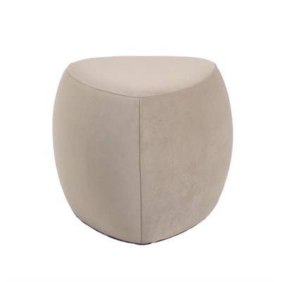 Pouf triangolare beige chiaro Emma  46X46H43 