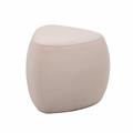 Pouf triangolare beige chiaro Emma  46X46H43 