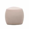 Pouf triangolare beige chiaro Emma  46X46H43 