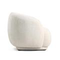 Poltrona in tessuto avorio Alba 93X87H75