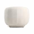 Poltrona in tessuto avorio Alba 93X87H75