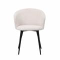 Sedia in tessuto avorio Alina 58X58H47/78 