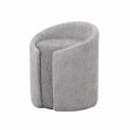 Pouf in tessuto grigio Noa 43X41H52 