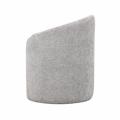 Pouf in tessuto grigio Noa 43X41H52 