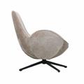 Poltrona girevole in tessuto grigio Dora 86X76H87 
