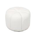 Pouf effetto bouclé crema Lisa 52X52H39 